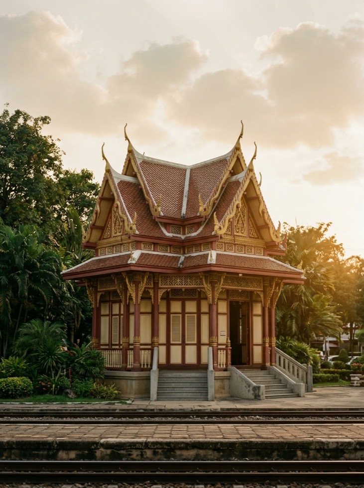 The royal pavilion at Hua Hin railway station